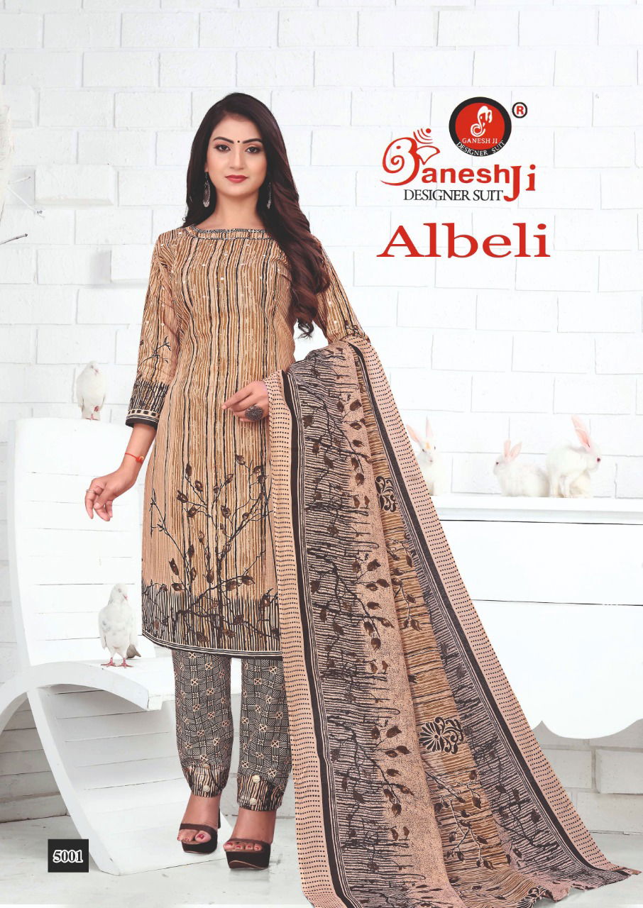 Ganeshji Albeli 5 Regular Wear Cotton Printed Designer Dress Material Collection